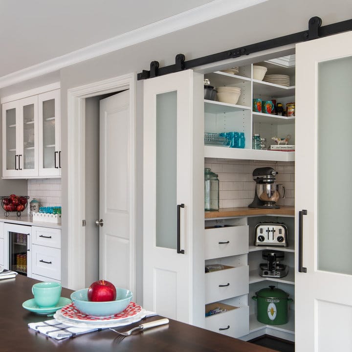 Barn-Style Sliding Doors for Kitchen