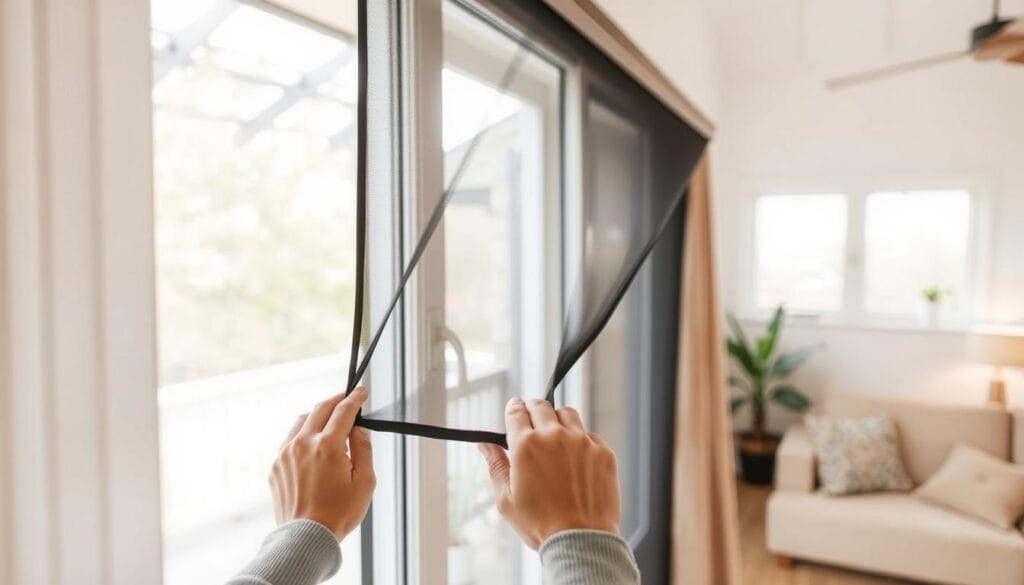 Sliding Window Mosquito Net Installation