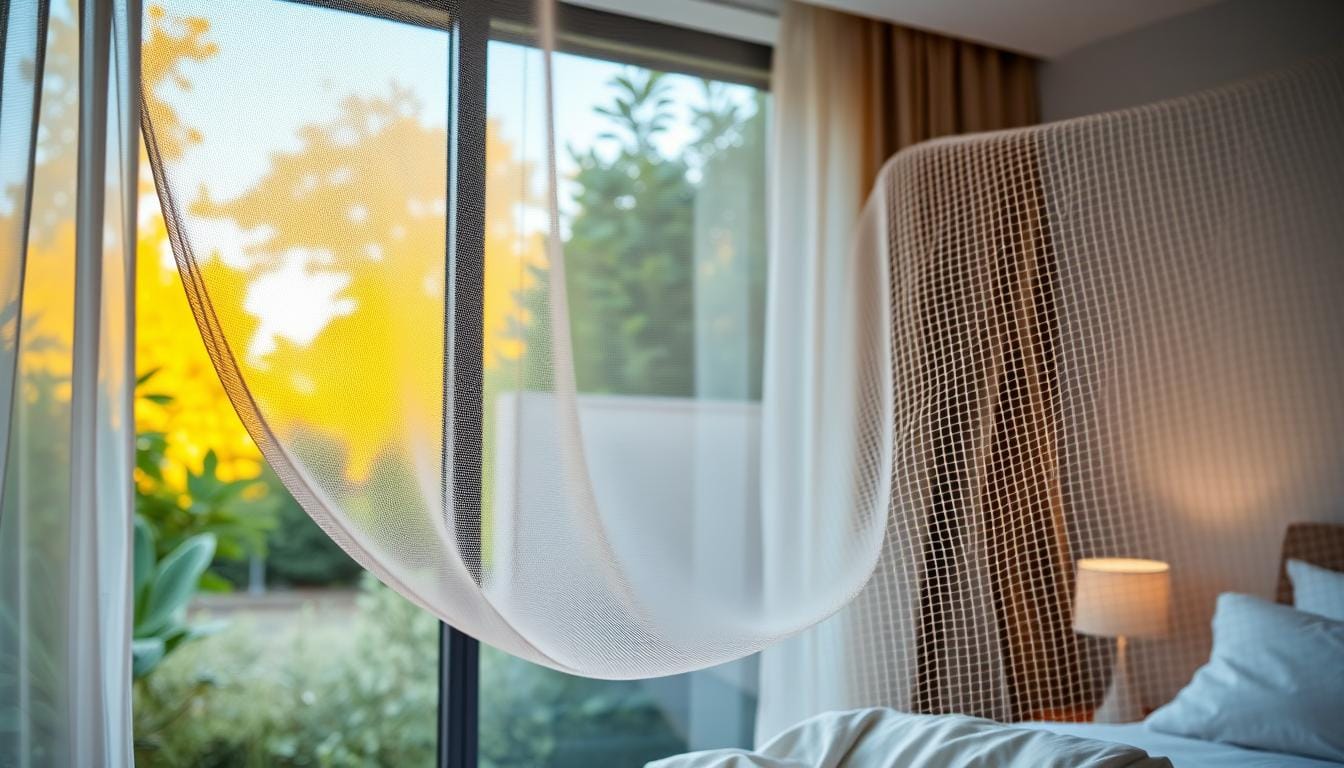 What is a sliding window mosquito net, and how does it work?