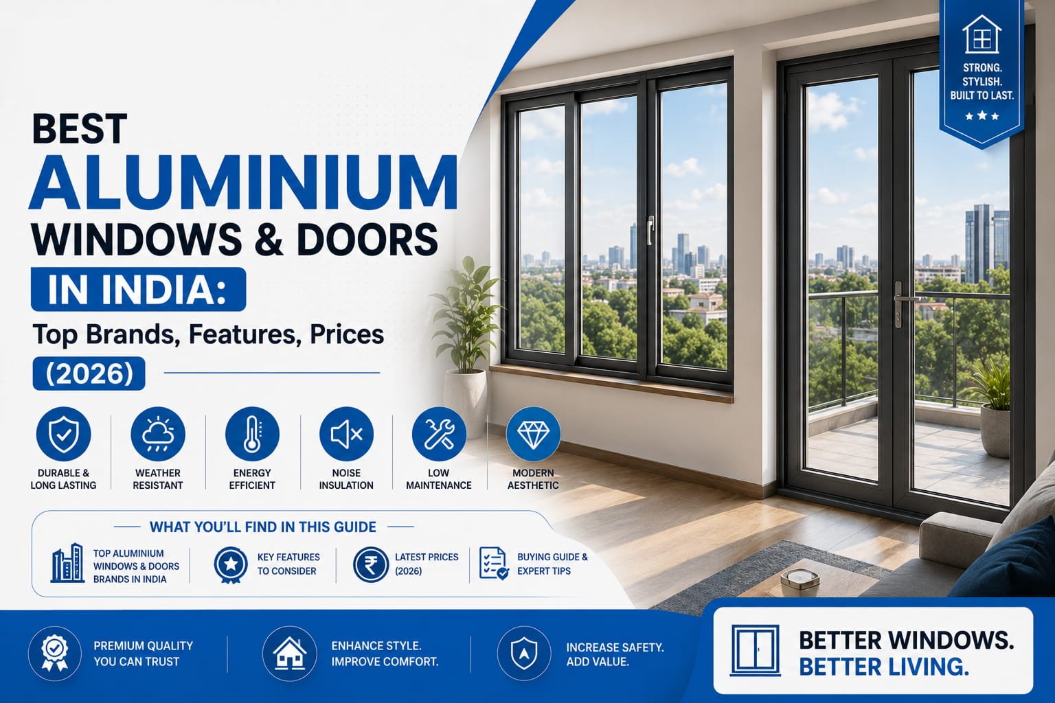 Best Aluminium Windows and Doors in India: Top Brands, Features, Prices (2026)
